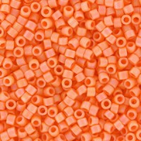 Miyuki delica Beads 11/0 - Matted opaque mandarin ab DB-1593